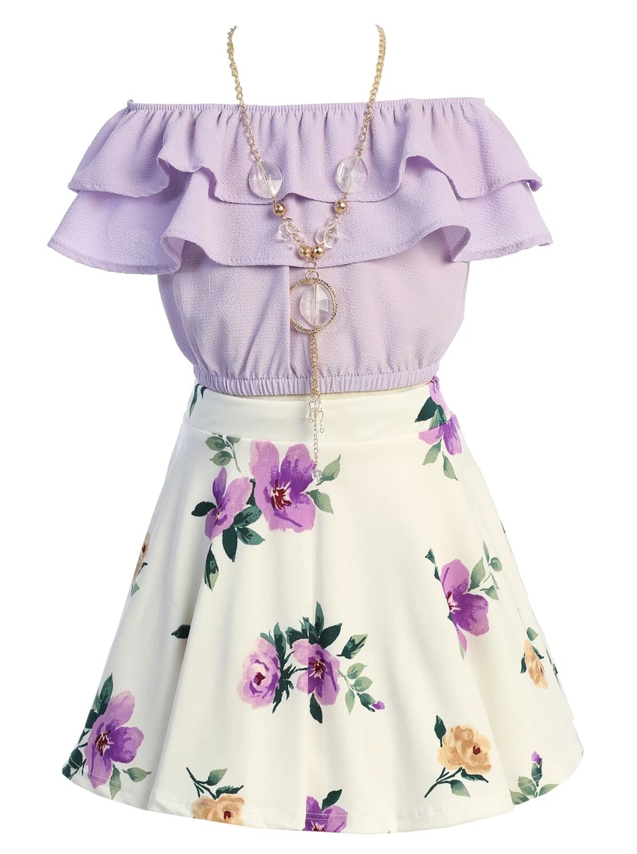 Crop top flower girl dress top
