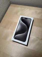 Apple Iphone 15 Pro Max Color White Titanium 256GB EMPTY BOX ONLY paper inserts