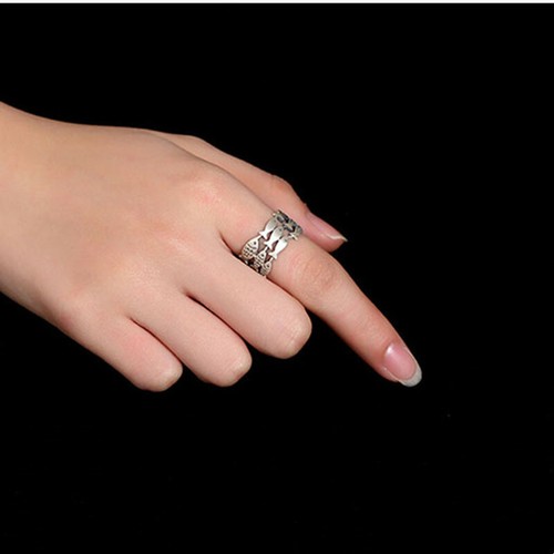 Anello Donna Gioielli Moda Argento 925 Ragazze Regalo Anniversario Taglia 6-10 - Foto 15 di 25