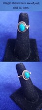 Native American Indian Sterling Silver Turquoise Size 5 Ring 25ri368