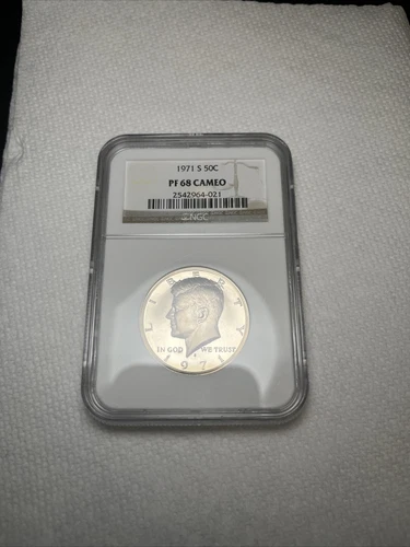 1971 S Kennedy Half Dollar PF 68 CAMEO NGC Certified
