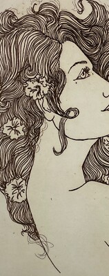 KITCHO, Elizabeth-Fine Art Original ETCHING Print- 'Fantasy'- s/n