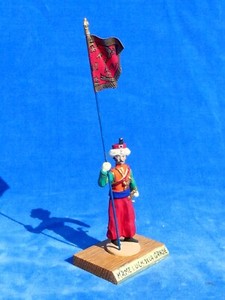 FIGURINE CBG / PORTE ETENDARD BATAILLON St JACQUES DE L'HOPITAL 1789
