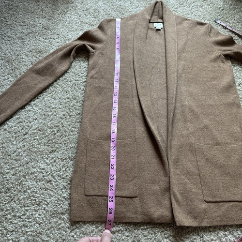 J.Crew Brown Chelsea Sweater Blazer Open Front Size PXXS - Picture 8 of 11