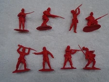 Conte Collectibles Great Redoubt British 24th Foot Plastic Figures 54mm Set of 8
