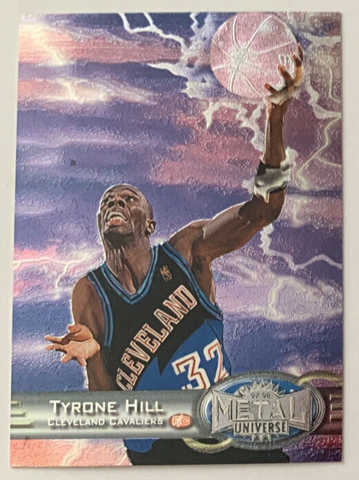 😮 1997-98 Metal Universe Variant Reebok Chase BRONZE #96 Tyrone Hill