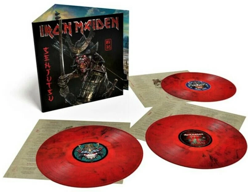 Iron Maiden - Senjutsu (Walmart Exclusive Limited Ed. Red & Black Marble 3-LP) - Image 3 of 4