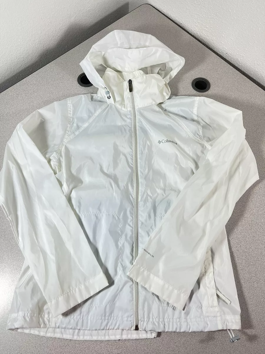 White columbia sales windbreaker