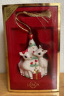 NEW LENOX PORCELAIN ORNAMENT RUDOLPH WITH CLARICE — photo 1