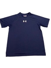Under Armour Boys Shirt Size YLG Loose Fit Heatgear Short Sleeve