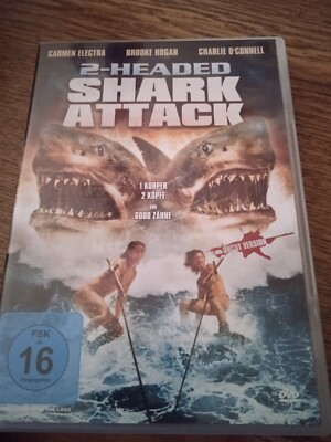 2 Headed Shark Attack Uncut Version Mit  1 Körper 2 Köpfe Und 6000 Zähne DVD 