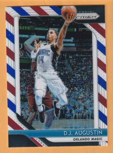 D.J. Augustin Orlando Magic 2018-19 Prizm Red White Blue #129 Texas ...