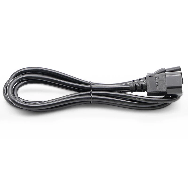 AC Power Cord Extension Cable IEC Kettle C13 Female to C14 Male 3pin 10A 6ft - Image 2 of 4
