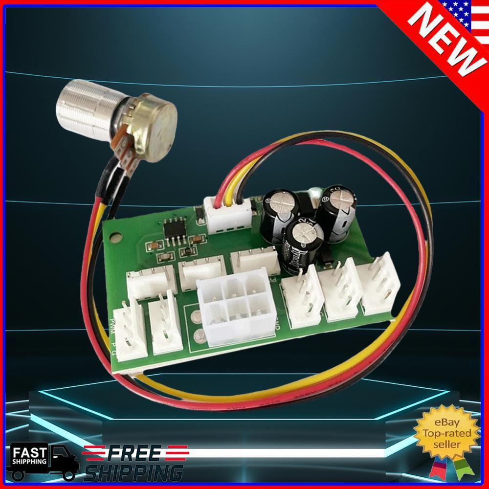DC12V Fan Controller 3/4-Wire PWM Fan Speed Controller High Power 