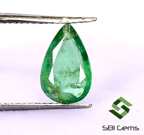 0.79 Cts Certified Natural Emerald Pear Cut 8.50x5.50 mm Untreated Loose Gems - Picture 2 of 5