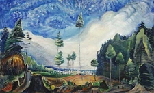 Loggers Culls Painting by Emily Carr Reproduction