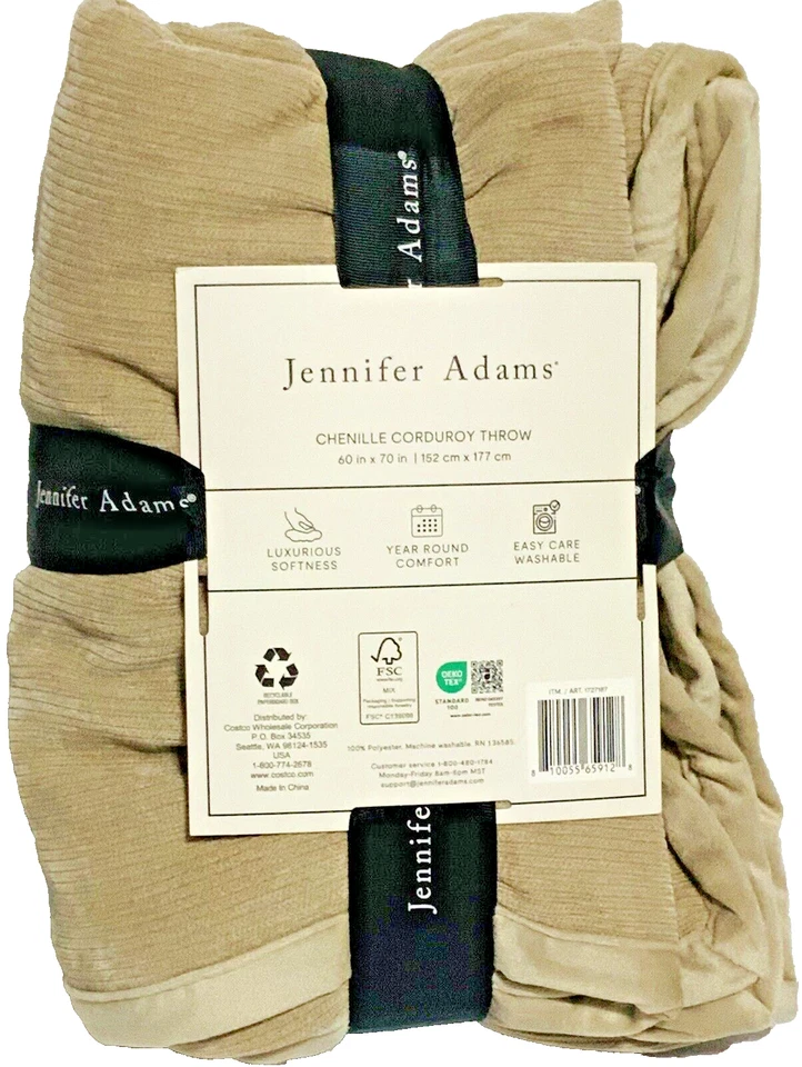 Pana de chenilla Jennifer Adam lanza 60 pulgadas X 70 pulgadas Foto 2 de 2