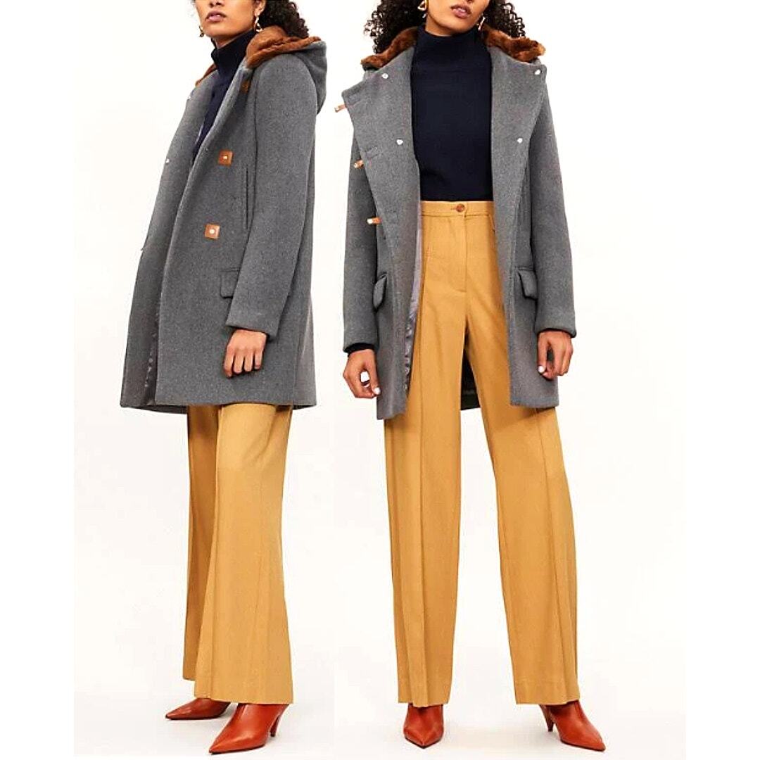 SANDRO Matteo ウール ダッフルコート ダークグレー SANDRO Matteo ウール ダッフルコート ダークグレー Sandro Matteo