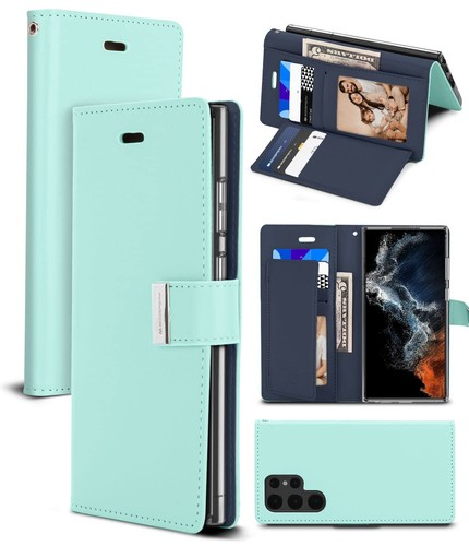 For Samsung Galaxy S25 S24 S23 S22 S21 S20 Plus Ultra FE Flip Card Leather Cover - Picture 24 of 36