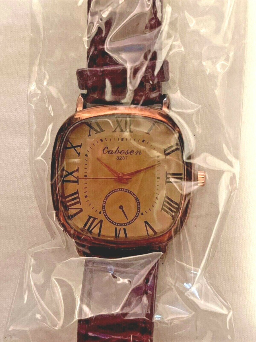 Cabosen Ladies Quartz Purple Roman Numeral Watch Brand New