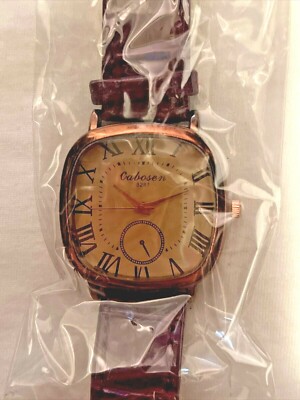 Cabosen Ladies Quartz Purple Roman Numeral Watch Brand