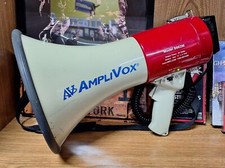 Used AmpliVox 25 Watt Police Fire Department Megaphone see Description