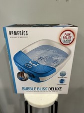 Brand New Homedics Bubble Bliss Deluxe Massaging Foot Spa with 3 Attachments NIB
