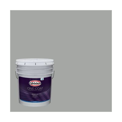 Glidden Exterior Paint + Primer: Gray/Stepping Stone, One Coat, Semi-Gloss, 5...