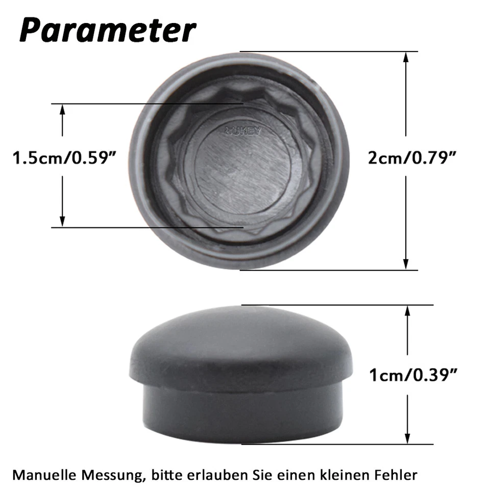 2x Cover Cap Wiper Arms Cover For Skoda Fabia Octavia Superb B5 B6 Yeti ☺ - Image 3 of 4