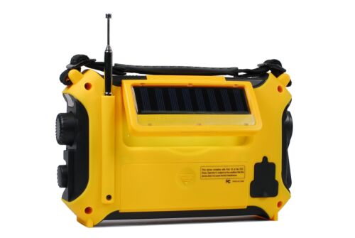 Manivela dinamo con energía solar Kaito KA500 5 vías cuerda emergencia AM/FM/SW/... - Imagen 4 de 9