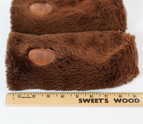 Copricapo mazza da golf Grand Forks peloso fuzzy peluche etichette pelle vintage - Foto 9 di 9