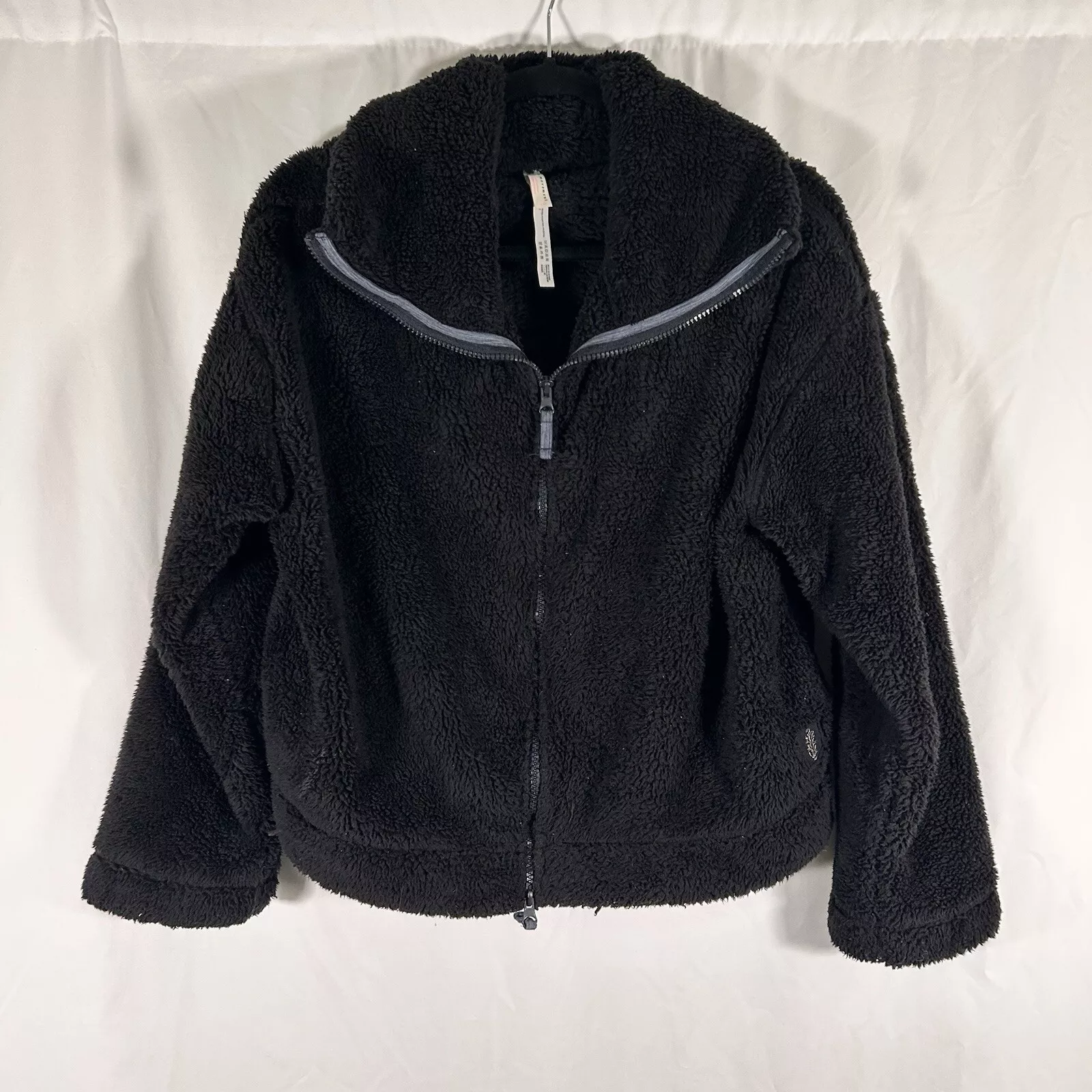 free-people-movement fleece pull zip pockets mock neck jacket