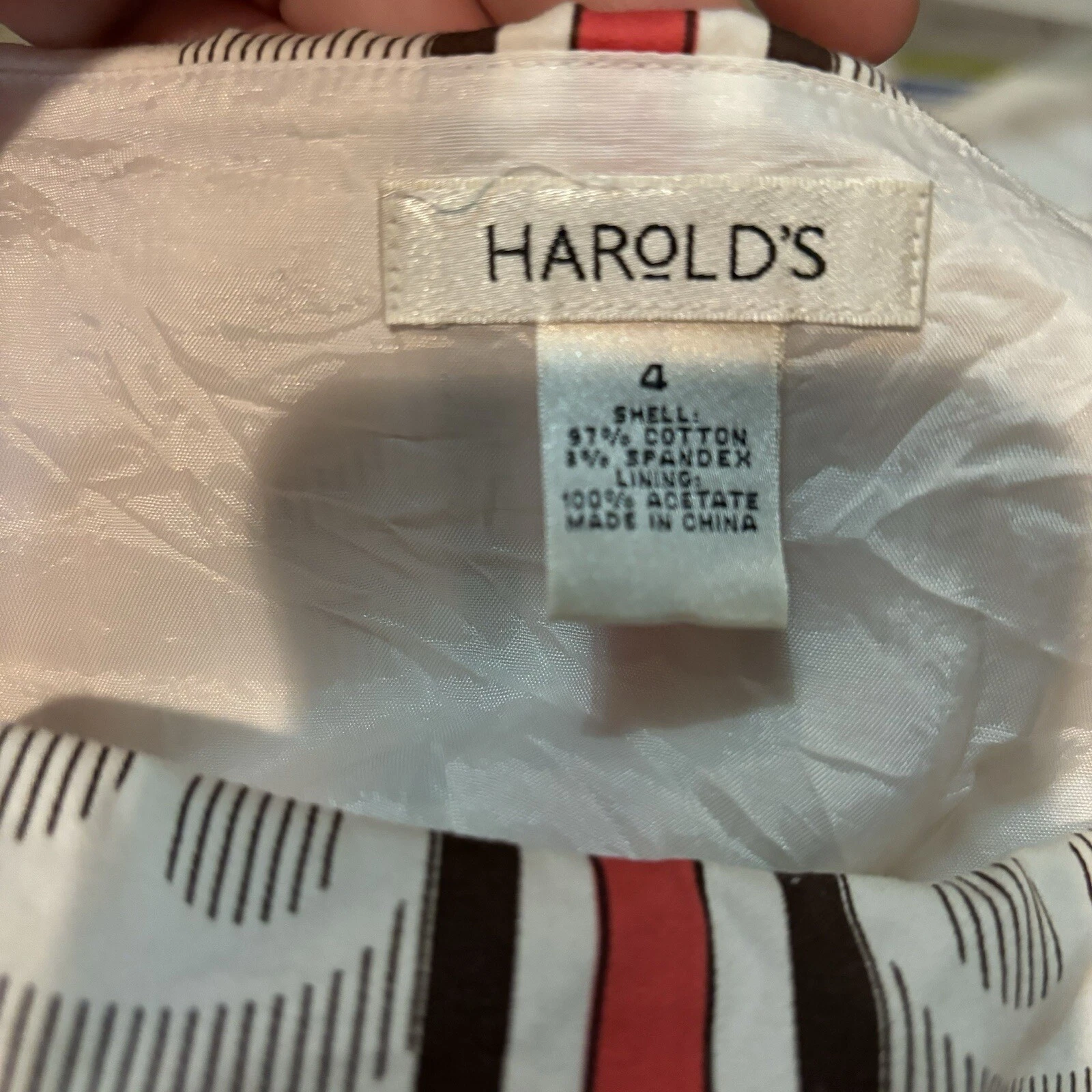 VETEMENTS Abito tubino tropicale geometrico bianco senza maniche HAROL donna taglia 4