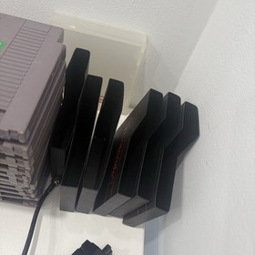 Nintendo NES Console Bundle + 11 Games Mario NFL Controllers Gun Cords Booklets