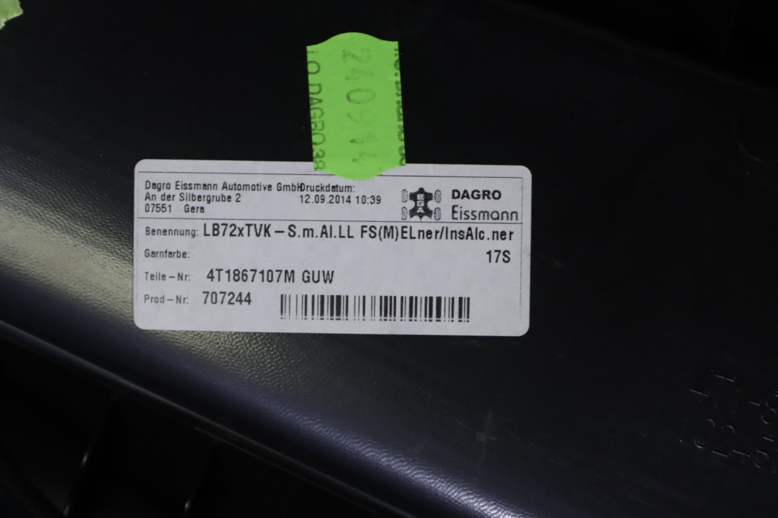 Lamborghini Huracan LP610 Front Interior Door Trim Panel Set 2015 - 2019 OEM