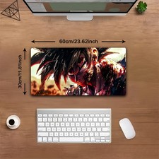 40 90cm1pc G-Goku Anime Gaming Mouse Pad - Non-Slip Rubber Base, Washable Desk M