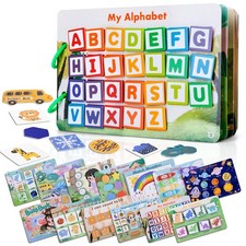 Montessori Busy Book for Toddlers 2-5, 12 Themes Preschool Learning Activitie...