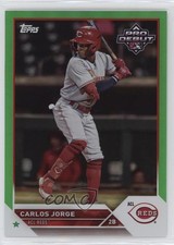 2023 Topps Pro Debut Green Foil 42/99 Carlos Jorge #PD-74 19l2