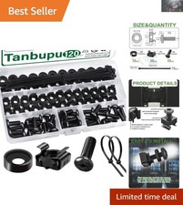 120Pcs M6 x 16mm Rack Mount Cage Nuts, Screws  Washers for Server Cabinets