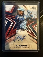 2026 Topps Series 1 CJ Abrams Auto Baseball Stars Autograph Card  #BSA-CA