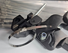 50 x STAINLESS STEEL METAL CABLE TIE ZIP & FASTENER TIGHTENER CUTTER TOOL