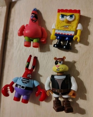 Mega Bloks  Spongebob Squarepants  Minifigure Lot Pirates Patrick Sandy Mr Crabs