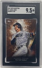 2018 Topps Inception Aaron Judge #1 Orange #37/50 SGC 9.5 YANKEES SP SSP MVP