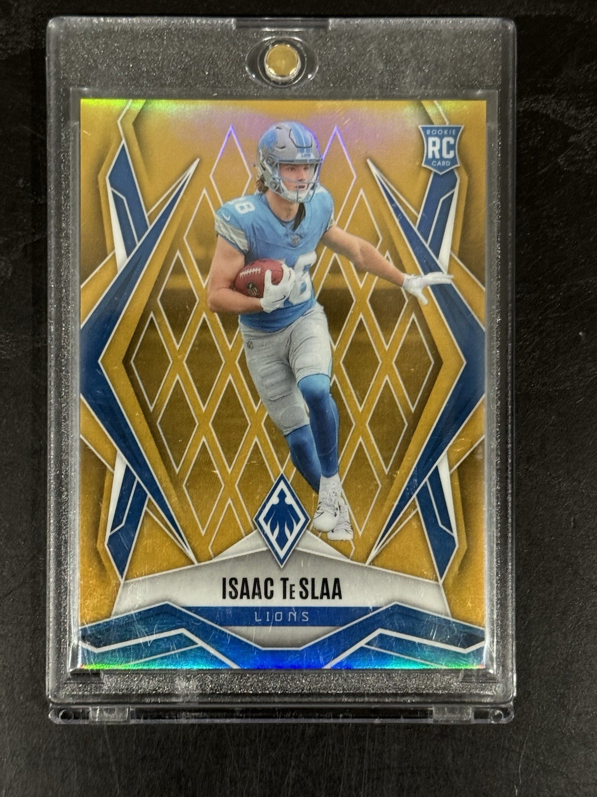 2025 Panini Phoenix #189 Isaac TeSlaa Gold Parallel /10 Rookie RC Lions