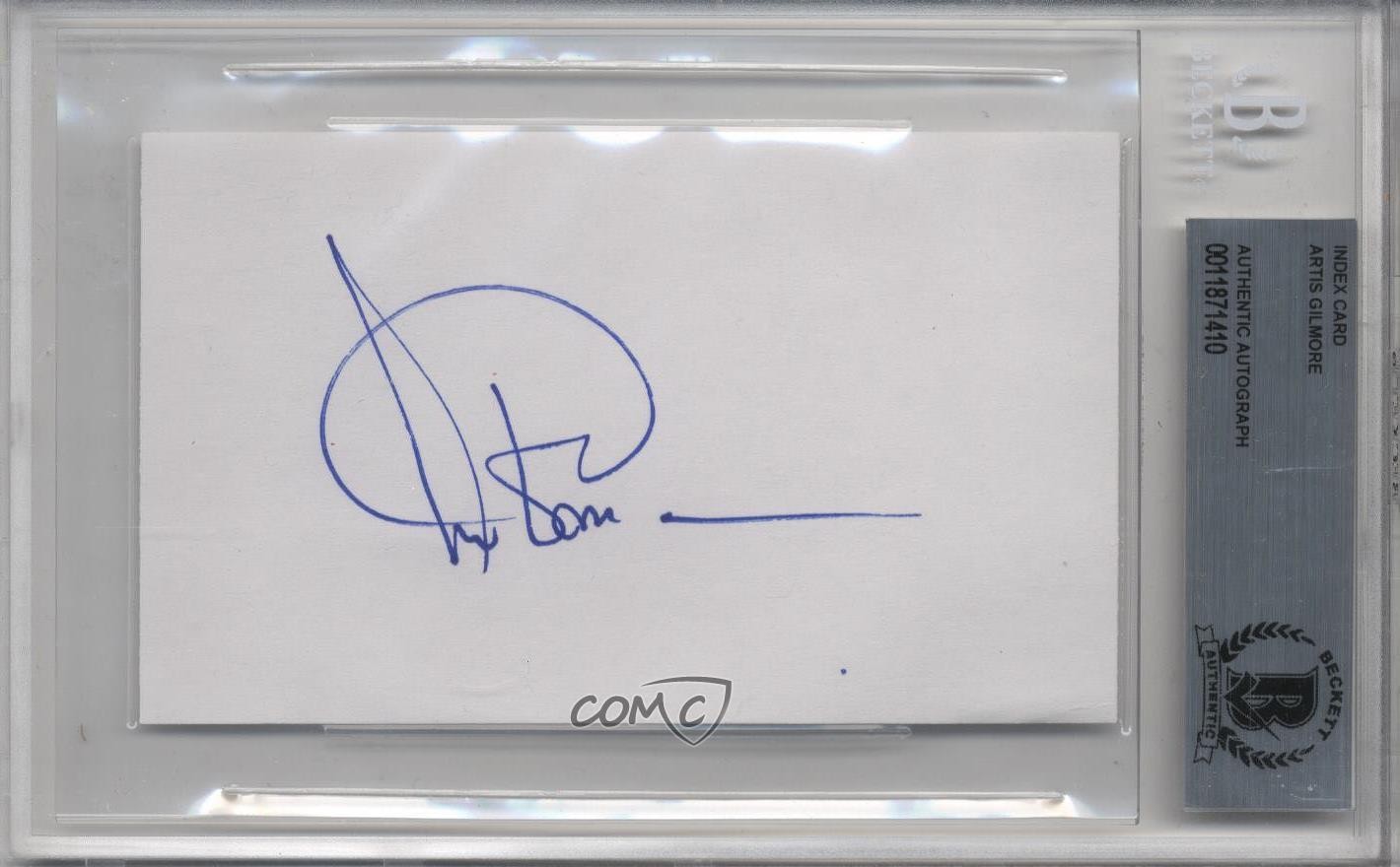 Artis Gilmore BAS Authenticated BGS Authentic Auto HOF 4f5 
