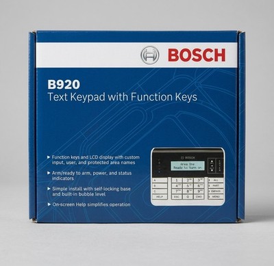 Bosch 2 Line Alpha Numeric Alarm Keypad B-Series B920-ADT