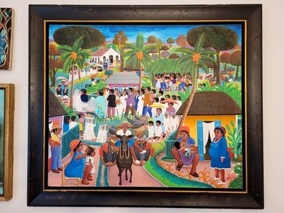Jacques Richard Chery / JR Chery  (36x30) Wedding Painting (Haiti)