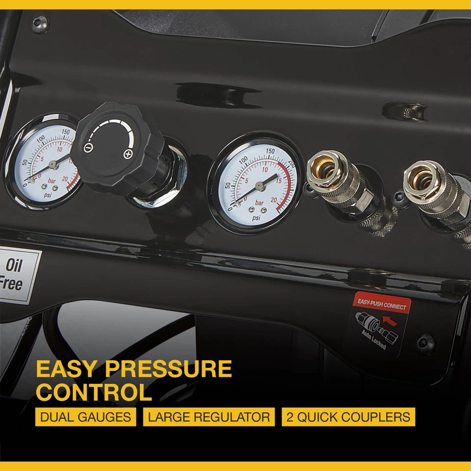 Klutch 29-Gallon Air Compressor, 2.5 HP, 120 Volts, 175 PSI - Image 4 of 4