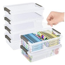 Extra Large Pencil Box with Removable Divider, Thickened Pencil Case 6 Pack