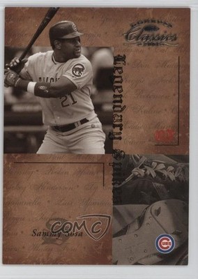 2004 Donruss Classics Legendary Spikes /100 Sammy Sosa #LS-52 1rb1